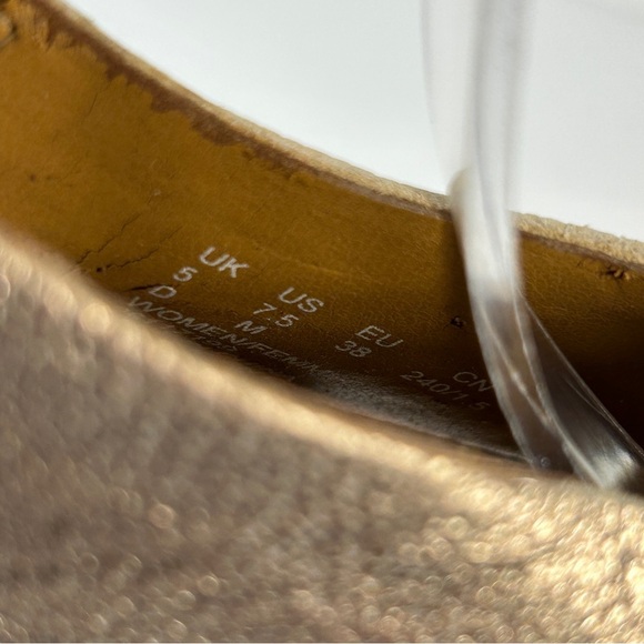 Clarks Bronze Wedge Sandals 7.5 - Picture 7 of 10